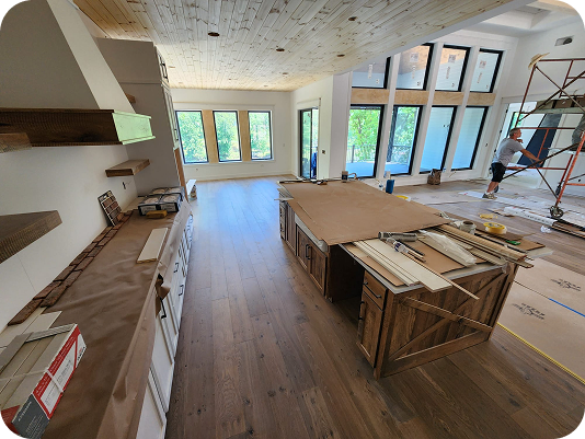 High-quality hardwood floor transformation